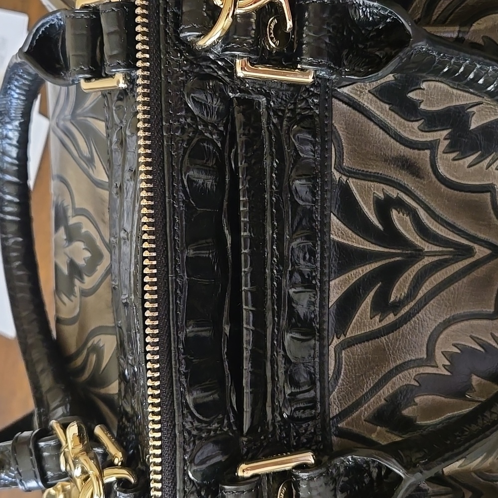 BRAHMIN large tote black/grey - Picture 4 of 9